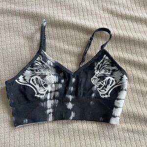 Darc Sport Everson Seamless Black and White Tie-Dye Bra